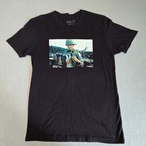 Tactical Distr. Vietnam War Era Soldier Reading Playboy Mag Men's T-Shirt Medium